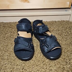 Ecco Exowrap | Black Mens Sandals | 8-8.5